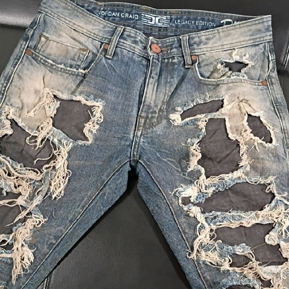 Vintage Men's Jordan Craig Distressed Jeans 32x32